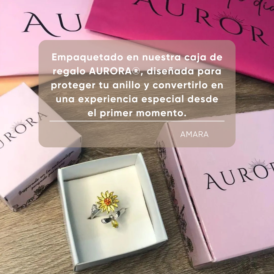 Anillo Girasol Giratorio